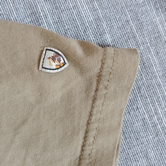 Kuhl Wildfibre T-Shirt Size Medium Beige Organic Cotton Crewneck - Picture 2 of 9